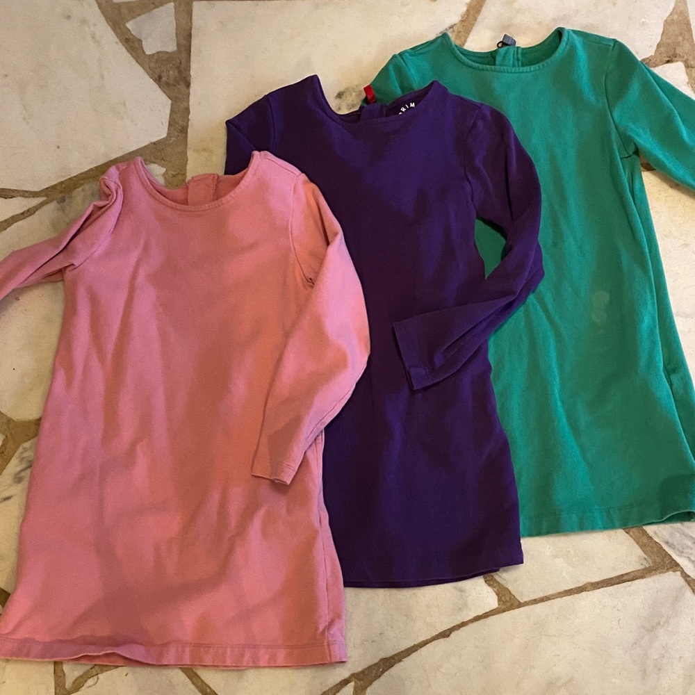 Lot of 3 Primary cozy dresses